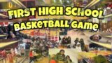 FIRST HIGH SCHOOL BASKETBALL GAME VLOG… (I CAN'T BELIEVE I DID THIS)