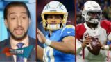 FIRST THINGS FIRST | "Justin Herbert on Super Bowl MVP-level" Nick Wright on Chargers def. Cardinals