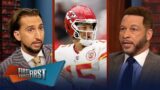 FIRST THINGS FIRST | "Mahomes is MVP no DEBATE" Nick Wright claims Kansas City Chiefs def. Texans