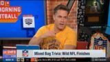 GMFB | Kyle Reaction to Mixed Bag Trivia: Wild NFL Finishes on Saints, Minnesota Vikings, Dolphins