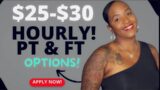 GREAT PAY! $25-$30 HOURLY! FULL TIME & PART TIME OPTIONS! NEW WORK FROM HOME JOBS!