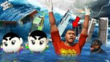 GTA 5 : Franklin And Shinchan Survive & Lost In Tsunami In GTA 5 ! (GTA 5 Mods)