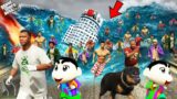 GTA 5 : Franklin & Shinchan Survive & Fight Tsunami And Save Everyone In GTA 5 ! (GTA 5 Mods)