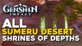 Genshin Impact All Sumeru Desert Shrines Of Depths Locations