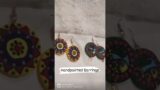 Handpainted ethnic earrings  -polymer clay/terracotta jewellery