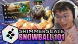 How to Snowball with Shimmerscale