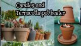 How to heat your green house with terracotta pot and candles #zone9 #succulentlover #succulents