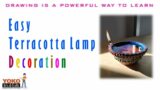 How to paint Terracotta lamp | Acrylic Paint | YOKO Janakiraman | Tamil