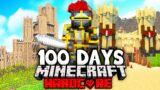 I Spent 100 Days In MEDIEVAL Hardcore Minecraft!