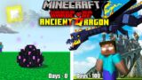 I Survive 100 Days in Ancient Dragon Times Minecraft Hardcore…