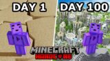 I Survived 100 Days Of Natural Disasters In Minecraft Hardcore