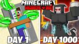I Survived 1000 Days as DEATH In Hardcore Minecraft: Full Story
