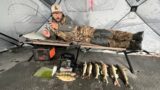 Ice Camping for Shallow Water Walleyes and Jumbo Perch!