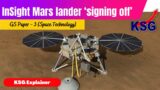 KSG Explainer | InSight Mars lander ‘signing off’ #upsc #currentaffairs #dailycurrentaffairs