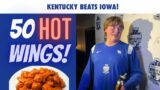 Kentucky football beats Iowa in hot wing eating contest | Music City Bowl