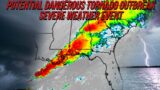 LIVE COVERAGE: Potential Dangerous Tornado Outbreak Severe Weather Event