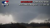 LIVE Chase 11/29/22: Moderate Tornado Risk in Mississippi