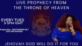 LIVE PROPHECY FROM THE THRONE OF HEAVEN WITH PROPHETESS ZOEY