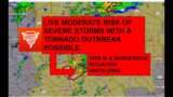 LIVE Potential Tornado Outbreak Coverage with Strong Tornadoes Possible!