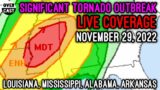 LIVE SEVERE WEATHER COVERAGE – SIGNIFICANT TORNADO OUTBREAK [11/29/2022]