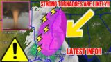 *Latest Info* On A Possible Tornado Outbreak! Weather Update!!