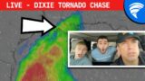 Live Tornado Chase in southern Dixie Alley continues