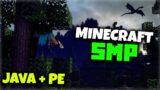 MINECRAFT LIVE | PUBLIC SMP LIVE | ANYONE CAN JOIN | JAVA + PE SMP #minecraft