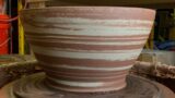 Marbling Terracotta and White Stoneware (Clay) – Throwing a Bowl On The Potter’s Wheel!