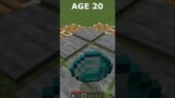 Minecraft TRAPS at different ages (world's smallest violin) #shorts