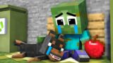 Monster School : Poor Baby Zombie VS Broke Rich Herobrine – Sad Story – Minecraft Animation