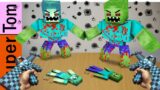 Monster school: Kluna Tik save zombie boy, zombie girl by GIANT Zombie monster| Minecraft animation