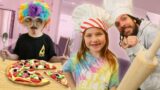 NEW CHEF at Adley's Mystery Cafe!!  Adley is the restaurant Boss! Clown Costumes and Turtle Tacos