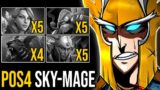 NEW POS4 SKYWRATH MAGE GOD!! 3 Lanes Roamed Unstoppable Mystic Flares – Blow Your Mind Again | 7.32d