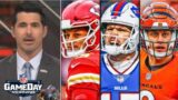 NFL Gameday | "Buffalo Bills are team to beat!" David Carr REACTS AFC Playoff: #2 Chiefs, #3 Bengals