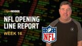 NFL Opening Line Report – Week 16 Betting Odds