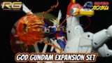 P-Bandai RG God Gundam Expansion Set Review | Mobile Fighter G Gundam