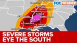Potential Tornado Outbreak With Hurricane-Force Wind Gusts Threatens The South