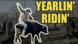 RIDING YEARLINGS IN THE BRANDING PEN – Rodeo Time 320