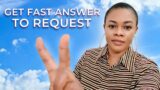 Read this and get fast answer to your request