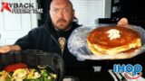 Ryback Feeding Time: IHOP Protein Pancakes with Veggie Omelette & Hash Browns Review