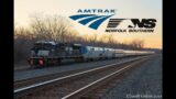 SD70ACU to the Rescue! NS 7258 Leads Amtrak 48 in New York