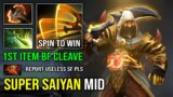 SUPER SAIYAN Solo Mid Juggernaut Against SF Carry Brutal Slash 1st ITEM Battle Fury Cleave Dota 2