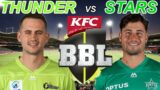 SYDNEY THUNDER vs MELBOURNE STARS Live Commentary (KFC Big Bash 2022)