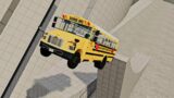 School Bus vs Leap of Death – BeamNG.drive