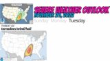 Severe Weather Outlook – Tornado Outbreak possible Tuesday LA/AR/TN/MS  – November 27
