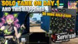 Solo Tank Day 1 and 1 vs 6 airport  Solo Journey Part 2 Last Island Of Survival