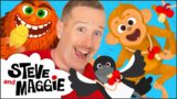 Steve and Maggie in the Jungle + Bigfoot, Ice Cream & More | Best Stories for Kids | Wow English TV
