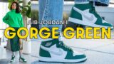 THESE ARE TOO NICE TO BE SITTING!  JORDAN 1 GORGE GREEN On Foot Review and How to Style