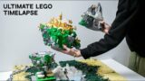 TIMELAPSE: Floating Fantasy City LEGO Creation Avatar MOC