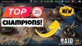 TOP 20 Champions for the NEW Sand Devil Dungeon!  Raid: Shadow Legends